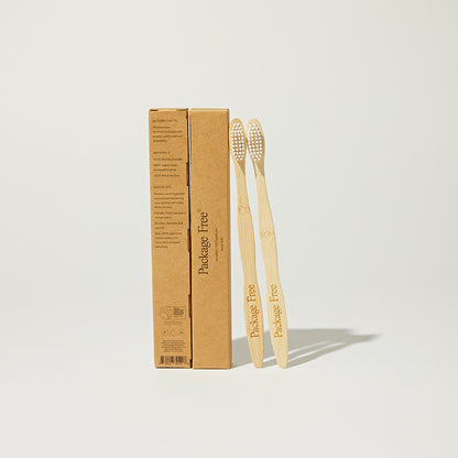 Package Free Adult Toothbrush - 2 pack